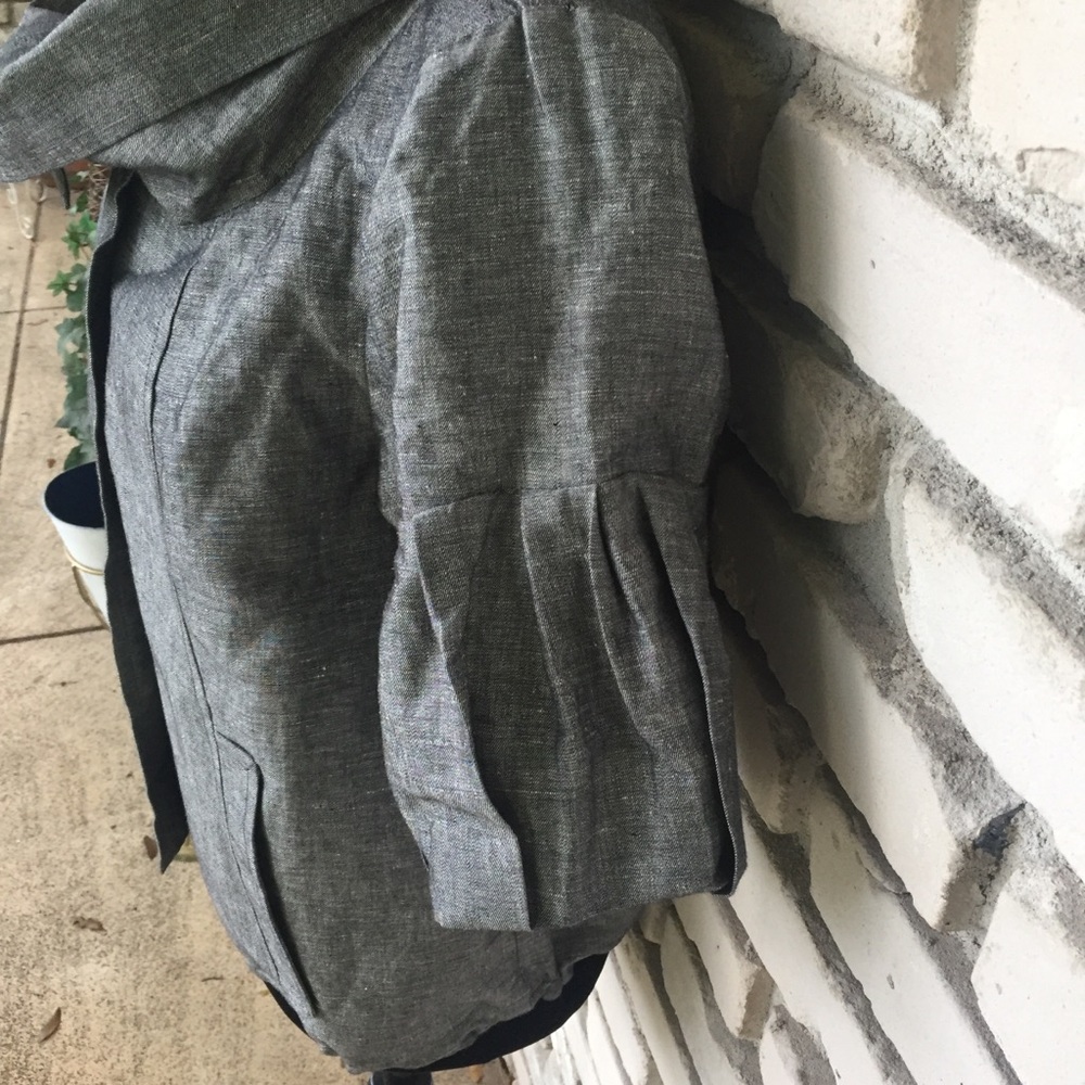 Joséphine studio gray jacket linen/cotton blend - Picture 4 of 5